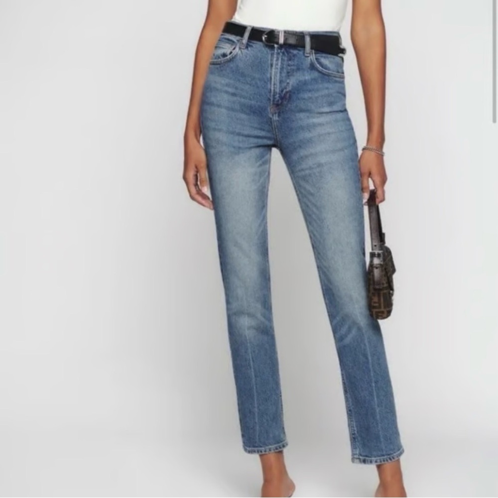 REFORMATION Liza Ultra High Rise Straight Jeans